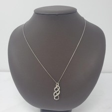 Diamond Necklace 30 Diamonds .150 Carat T.W. 925 Silver 1.65dwt B07004048 