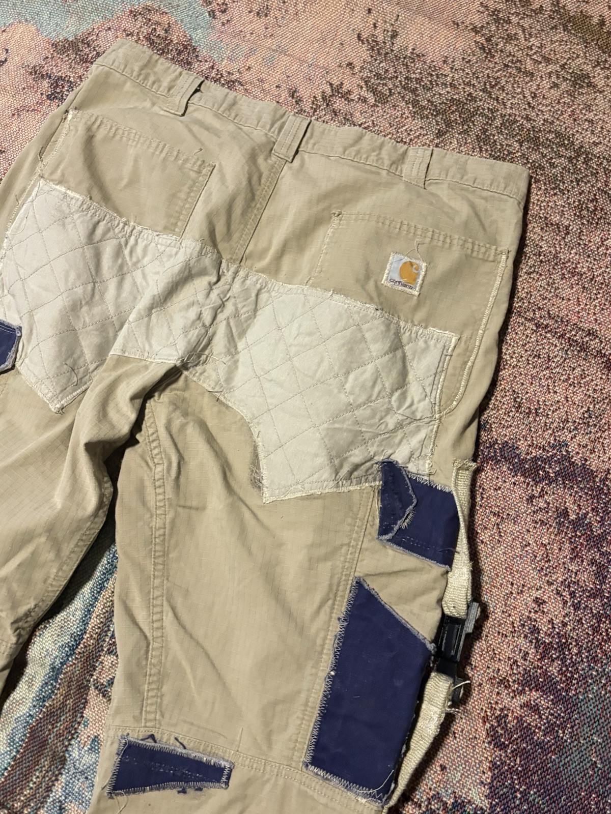 Custom Carhartt Cargo Pants Patch Work Custom Str… - image 5