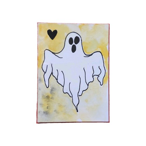ACEO Series OOAK Original Painting Art Trading Card Ghost Halloween Horror Scary