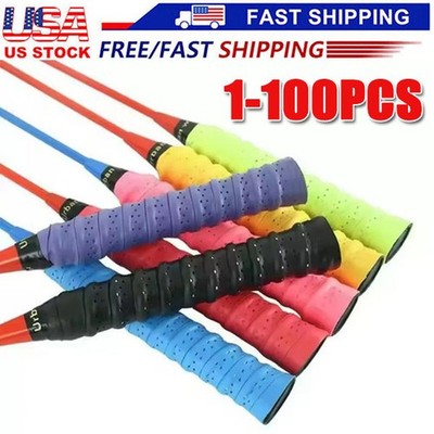 Tennis Racket Grip Tape Anti Slip Absorbent Badminton Pickleball Overgrip Lot