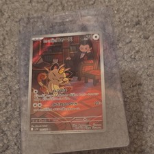 Carta Pokemon Team Rocket's Meowth AR 109/098 sv10 La Gloria del Team Rocket