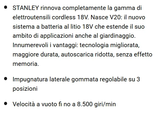 Stanley FATMAX SFMCG400B-XE V20 Smerigliatrice Angolare 18V da 125 mm Solo Corpo - Immagine 2 di 4