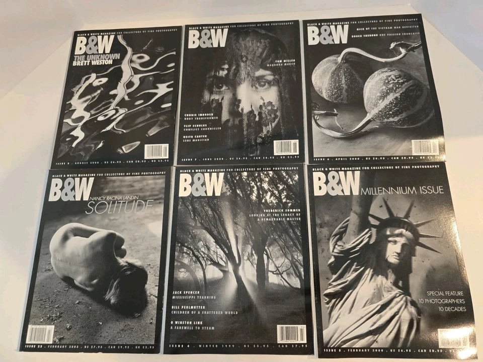 B&W Black & White Magazine Fine Photography Lot x 18 2000 2001 2002 2003 Vintage - Image 3 of 4