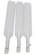 3X 5G/LTE white paddle antenna for cellular or wireless internet connectivity