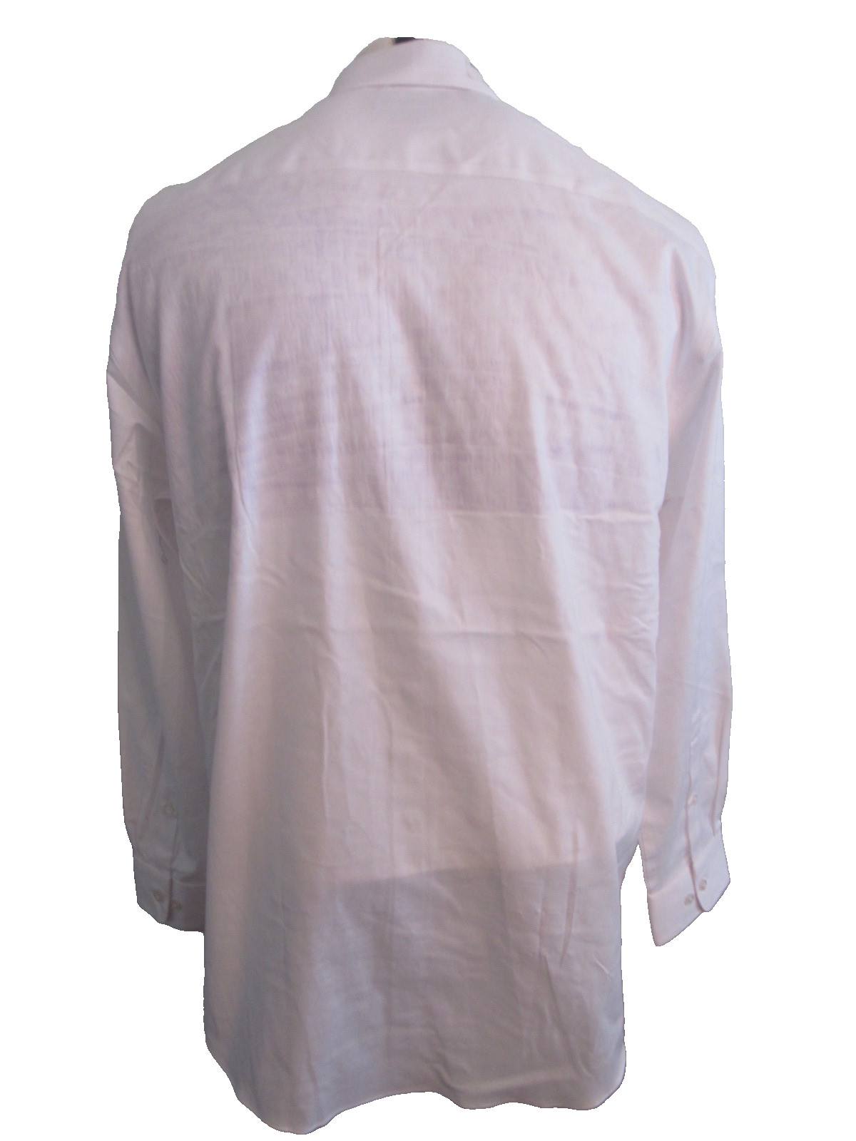 calvin klein steel + regular fit stretch wrinkle free white dress shirt L 16.5 thumbnail 3