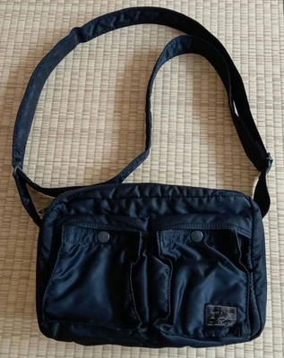 #ad #ad PORTER Yoshida Tanker 2Layer Shoulder CrossbodyBag Black Made in Japan Authentic $110.00