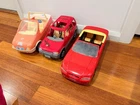 3 X VINTAGE MATTEL 80'S/90'S ERA BARBIE DOLL VEHICLE CARS LOT
