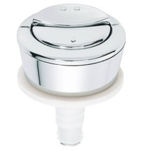 Wirquin 19008001 Jollyflush Dual Flush Chrome Toilet Push Button - Multi-Colour