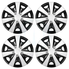 4x Wheel Hub Caps For 15 inch Tire Wheel Covers Snap On Car Truck SUV