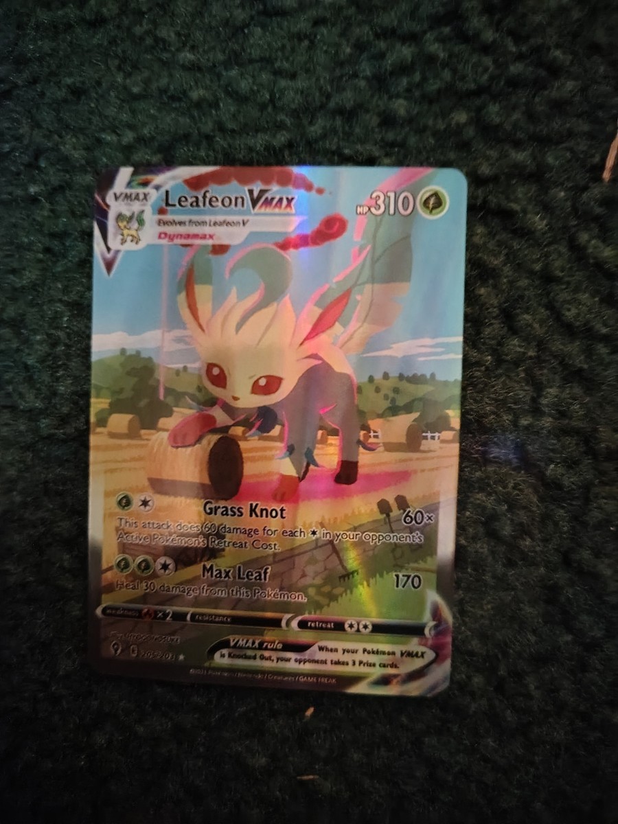leafeon vmax pokemon card PSA 10]{088/069} FA/LEAFEON Leafeon VMAX 2021 Sword &