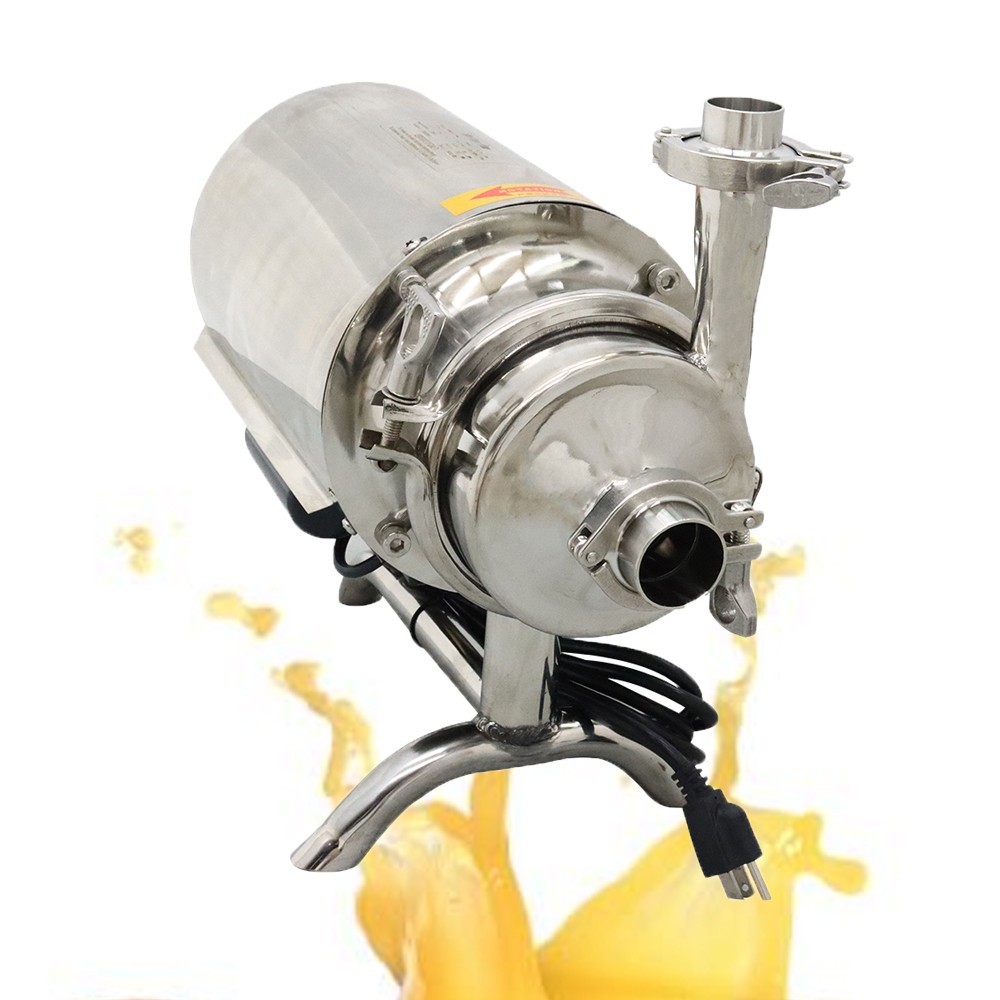 3T/h Food Grade Sanitary Beverage Centrifugal Pump φ1.26" Outlet φ1.5" Inlet