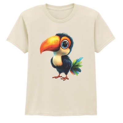 Süßes Cartoon Tukan Vogel Jungen Mädchen Kinder T-Shirt Tropical Safari