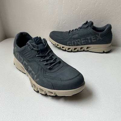 Ecco Multi-Vent Nubuck Gore-Tex Outdoor Sneakers Men's EU 43 US Size 9-9.5 Blue