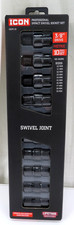 Icon I2um-10 10 Piece Professional Impact Swivel Socket Set Metric 10-19mm 59747 Icon I2um-10 10 Piece Professional Impact Swivel Socket Set Metric 10-19mm 59747