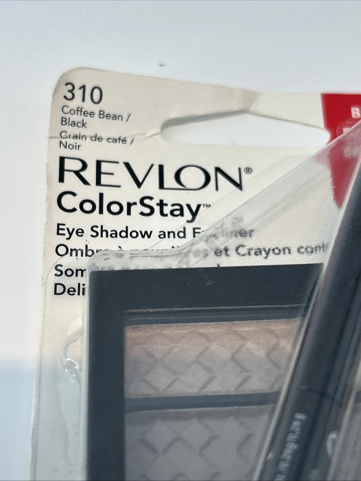 REVLON Colorstay Eyeshadow Quad COFFEE BEAN #310 SEALED Bonus Black Eyeliner - Image 3 of 4