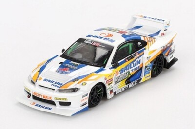 Mijo特注 MINI GT 1/64 LB S15 SILVIA #555 MGT00895-R TSM MINI-GT 1:64 Nissan Silvia S15 LB-Super