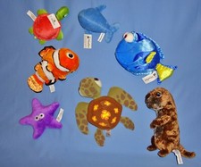 Disney Plush Finding Nemo-Dory-turtle Squirt-whale-OTTER-Starfish-Soft FISH LOT