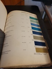 1952 DUPONT DUCO DULUX NASH COLORS PAINT CHIP SWATCH SHEET BULLETIN NO 19