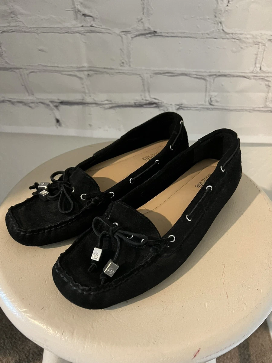 Michael kors black on sale suede flats