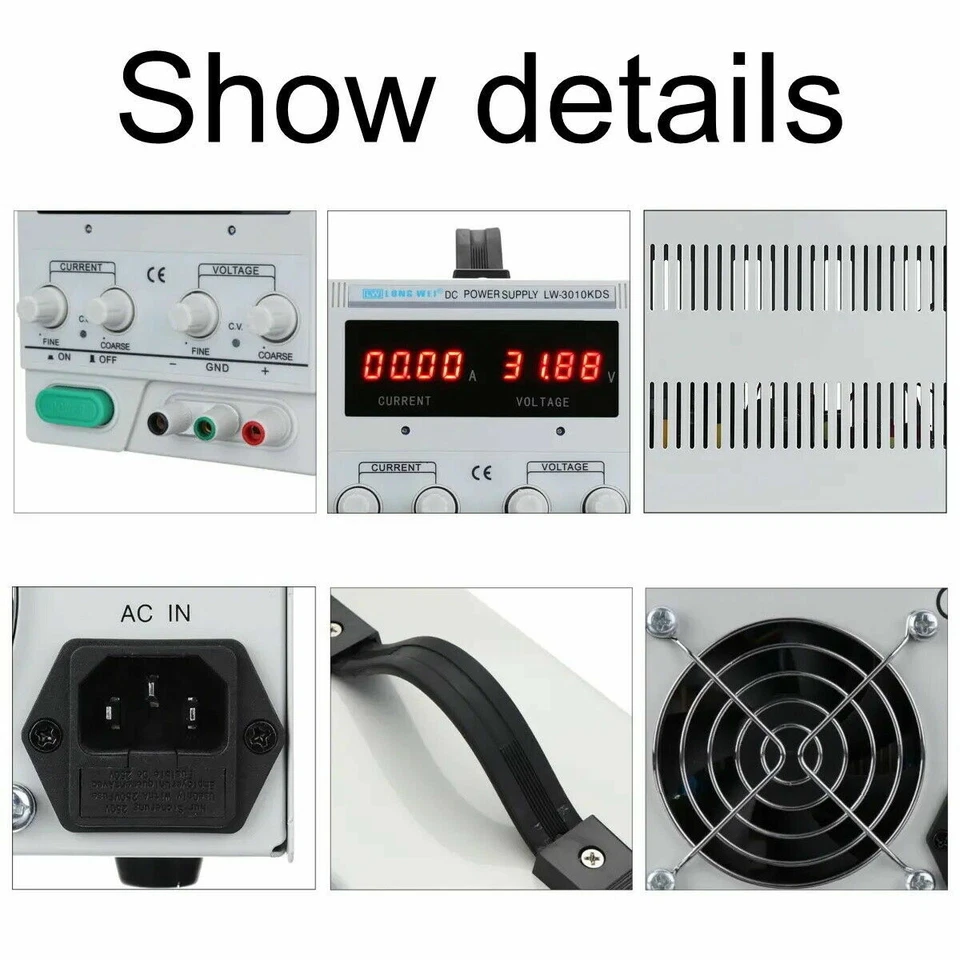 Precision Variable Adjustable Digital Regulated DC Power Supply Dual - Image 3 of 4