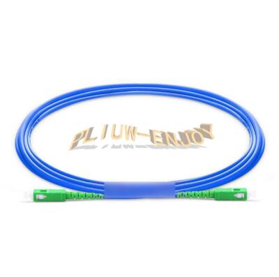 10m SC/APC to SC/APC Simplex Single Mode Armored PVC Fiber Patch Cord Cable