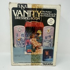 De colección Takara Lisa Licca Chan Tocador Vestidor Estuche de Transporte con Caja Japón