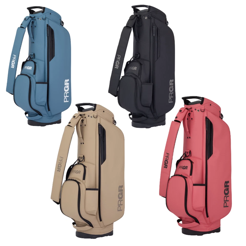 Bolsa de transporte informal de golf PRGR 9 x 47 pulgadas 2,8 kg ligera 2024 para hombre rosa coral  Foto 3 de 4