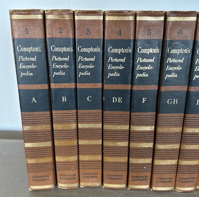Compton’s Pictured Encyclopedia15巻 Encyclopedias Comptons Set Pictured 1964 Edition Book 15 Volumes