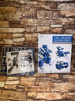 3-IN-1 SOLAR KIT EDUCATIONAL ROBOTICS VIBE ROBOT TANK SCORPION DIY Solar Kit