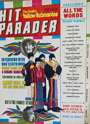 4 Hit Parader magazines & 1 Flip Magazine 1969 - Picture 11 of 23