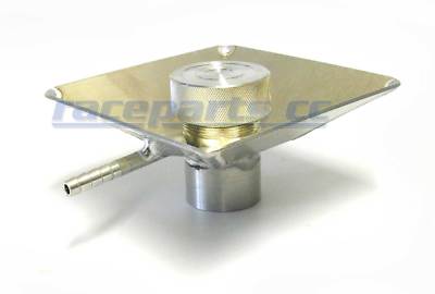 OBP Sammeltrichter mit Tankdeckel, Tankstutzen, Aluminium, raceparts cc
