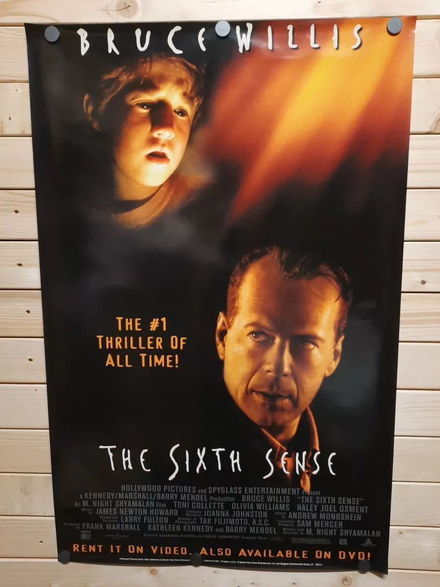 The Sixth Sense Original SS Movie Poster 27x40 Bruce Willis New - Rare