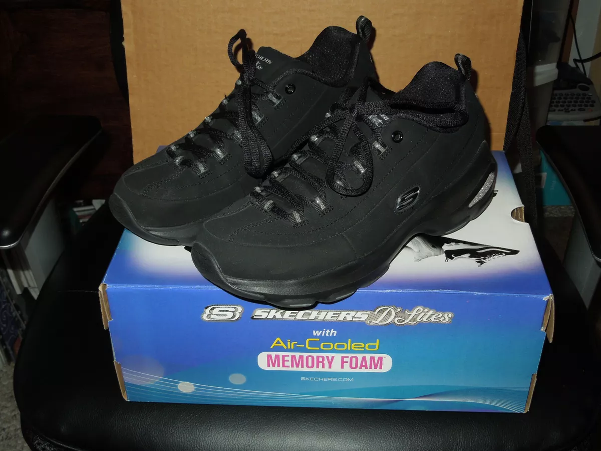 cubrir ampliar Oxido Skechers Women D&#039;lite Ultra - Reverie Black Trainers (Size 9) | eBay