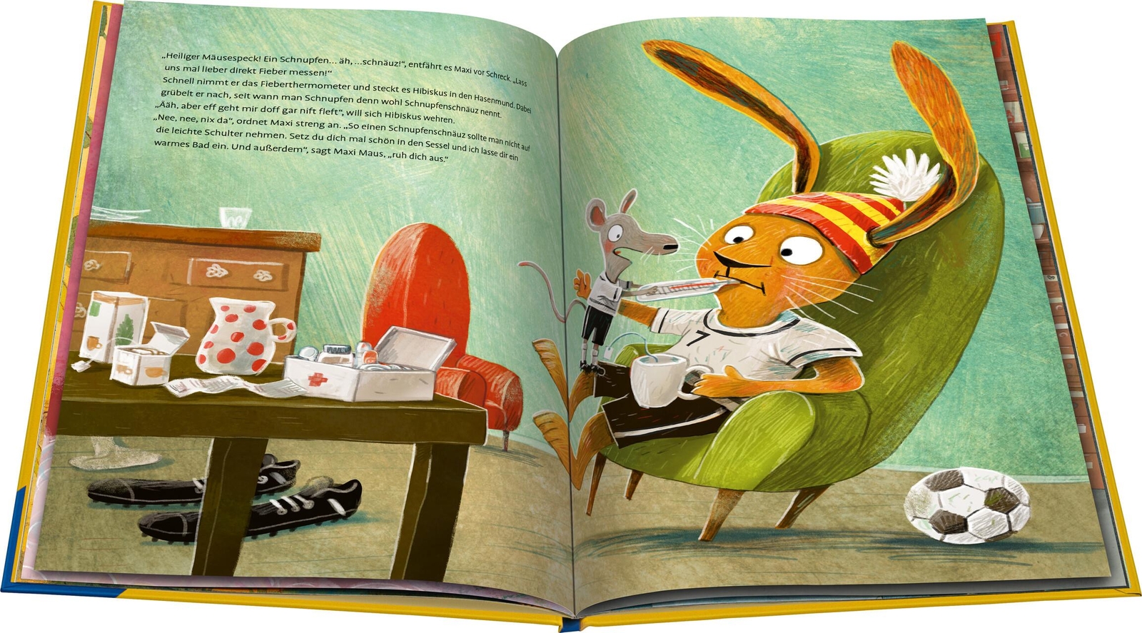Thumbnail - Hase Hibiskus Und Der Schnupfenschnäuz - Kinderbuch Ab 3 Jahre,