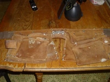 Vintage Action Leathercraft Tool Belt Genuine Leather 650B, Good Condition!