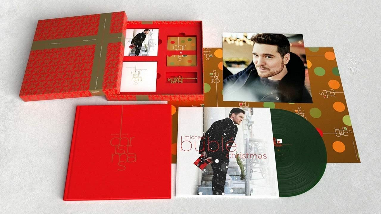 MICHAEL BUBLE' - Christmas. 10th ann. ed.(2021) LP green vinyl+CD+DVD+BOOK+memor