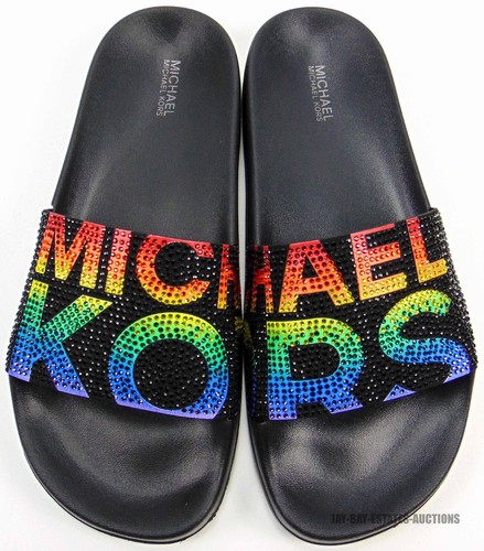 michael kors slides rainbow