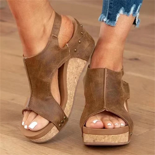 Damen Sandalen Bequeme Hausschuhe Orthopädische Peep Toe Offener Schuhe Sommer - Bild 2 von 13