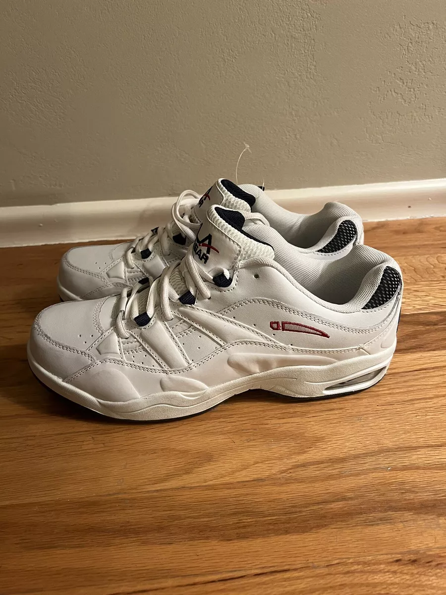 LA Gear Womens White Workout walking shoe Crunch 4 Size 11 Wide