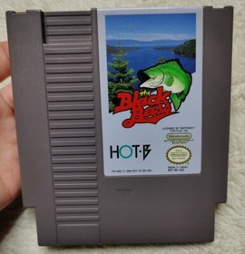NES Black Bass (Nintendo Entertainment System, 1989) Game & Sleeve