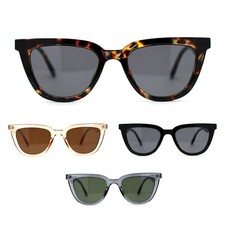 Womens Oversize Cat Eye Horn Rim Diva Sunglasses