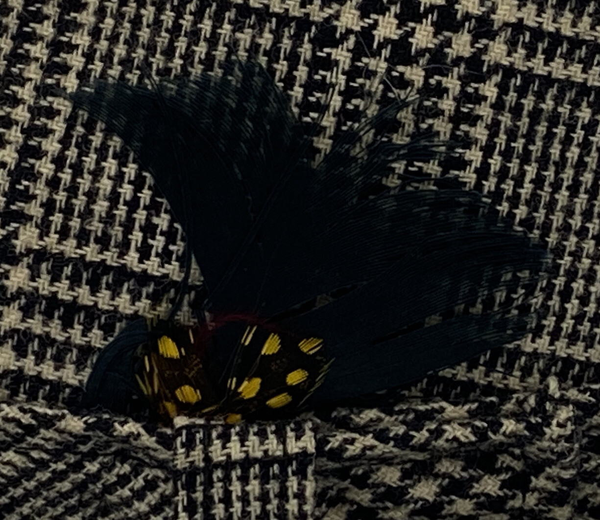 Vintage Pendleton Fedora Hat Houndstooth - 100% V… - image 3