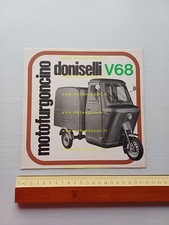 Doniselli motocarro 50 V68 1968 depliant originale ITALIANO