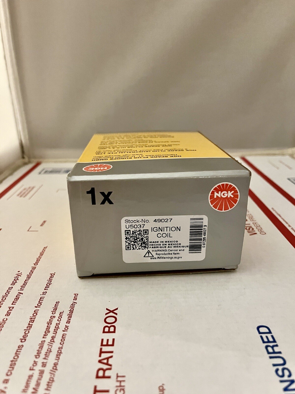 New NGK 49027 U5037 Ignition Coil for ZSE055 UF517 UF-517 IC597 GN10331 E1017