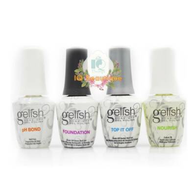 Harmony Gelish FANTASTIC FOUR Kit - BASE+TOP+ NOURISH + pH BOND 0.5oz - 4Pcs