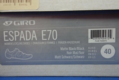 Scarpe da strada Giro Espada E70 donna US 7,5 EU 39 senza clip 3