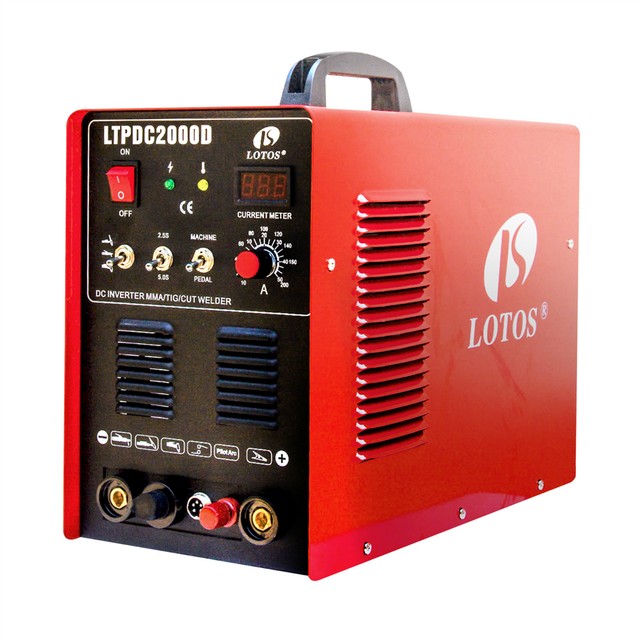 lotos ltpdc2000d pilot arc plasma cutter tig stick welder