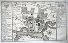 1755 Bellin; Schley, Plan of the city of Lopburi, Thailand, Ville de Louvo, Map