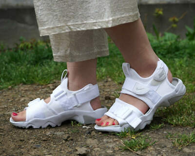 Nike Canyon Sandal Womens Sandals White Grey Fog Size Uk 3.5,4.5,5.5,6.5 |  eBay