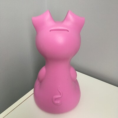 Ikea Monika Mulder GULLGRIS Piggy Bank Pink PIG Plastic 9